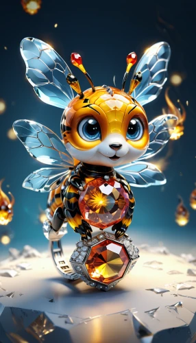 drone bee,bee,vanessa (butterfly),insect ball,glowworm,bombyx mori,silk bee,antasy,gatekeeper (butterfly),honeybee,apiarium,citrine,artificial fly,crown render,honey bee,aglais io,cinema 4d,pixaba,honey bee home,eye butterfly,Unique,3D,3D Character