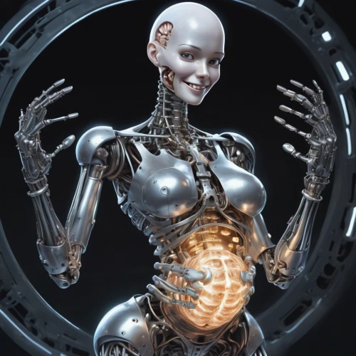 endoskeleton,cyborg,humanoid,cybernetics,biomechanical,ai,metal implants,artificial intelligence,exoskeleton,cyber,robotics,robotic,bot,human,industrial robot,mechanical,automation,autonomous,barebone computer,robot