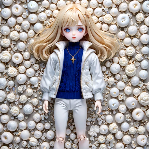 fashion doll,designer dolls,fashion dolls,artist doll,handmade doll,bluish white clover,clay doll,model doll,doll's facial features,tumbling doll,female doll,doll figure,straw doll,cloth doll,japanese doll,white clover,porcelain dolls,winterblueher,doll dress,collectible doll,Anime,Anime,General