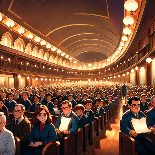 lecture hall,concert hall,theater curtain,theater curtains,audience,musical dome,berlin philharmonic orchestra,lecture room,theater stage,philharmonic orchestra,theater,sci fiction illustration,theatre curtains,orchestra,auditorium,rows of seats,theatre,conference hall,movie palace,immenhausen,Anime,Anime,Cartoon
