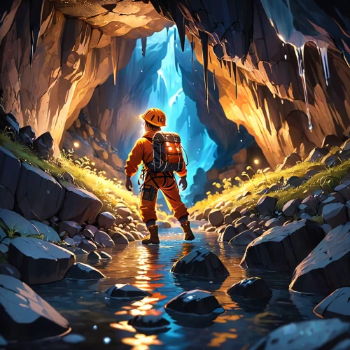 chasm,cave tour,caving,adventurer,exploration,canyoning,underground lake,lava cave,cave,adventure game,sea cave,aquanaut,mountain guide,descent,the blue caves,blue caves,adventure,explorer,monkey island,wander,Anime,Anime,Cartoon