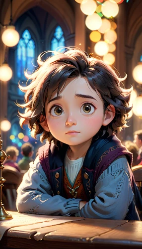 agnes,tangled,fairy tale character,girl studying,cute cartoon character,cg artwork,kids illustration,children's background,the little girl,main character,hobbit,fairy tale icons,little girl reading,fable,princess anna,visual effect lighting,russo-european laika,tutor,child with a book,3d fantasy,Anime,Anime,General