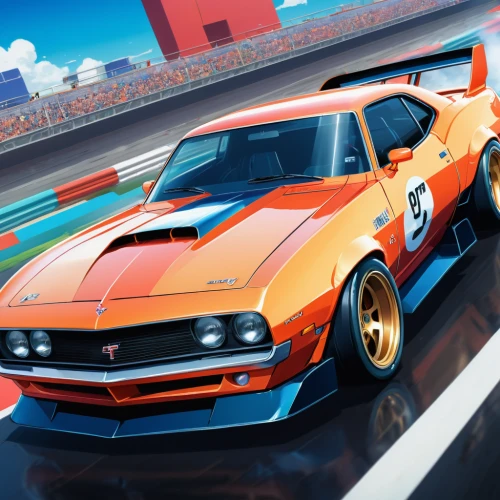 game car,gulf,sports car racing,muscle car cartoon,datsun sports,3d car wallpaper,mitsubishi starion,racing video game,muscle car,automobile racer,challenger,bmw m1,mobile video game vector background,amc amx,toyota celica gt-four,dodge challenger,sport car,racing machine,muscle icon,racer,Illustration,Japanese style,Japanese Style 03