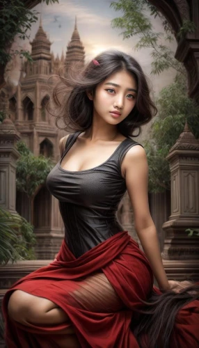 oriental princess,fantasy picture,fantasy art,asian woman,oriental girl,fantasy woman,fantasy portrait,oriental painting,mystical portrait of a girl,romantic portrait,gothic portrait,chinese art,fairy tale character,girl in a historic way,ancient egyptian girl,secret garden of venus,priestess,queen of hearts,sorceress,orientalism,Common,Common,None