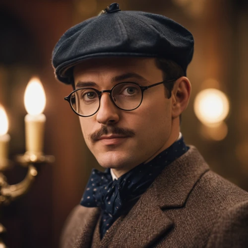 the victorian era,stovepipe hat,librarian,downton abbey,htt pléthore,men hat,professor,bowler hat,sherlock holmes,men's hat,flat cap,victorian style,finch,men's hats,fedora,harry potter,groucho marx,film actor,with glasses,beret,Photography,General,Cinematic