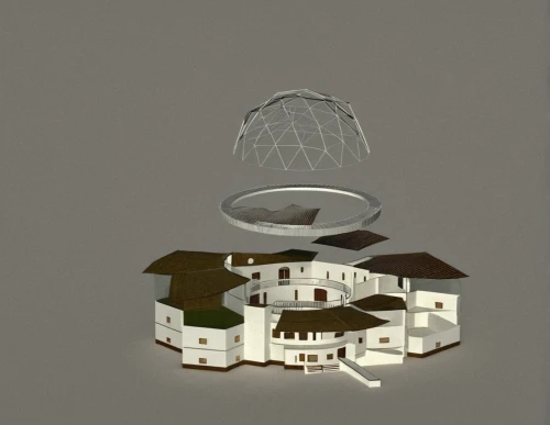 hanging houses,3d rendering,weathervane design,round house,3d render,render,roof domes,3d model,3d rendered,crown render,round hut,houses clipart,armillary sphere,town buildings,escher village,musical dome,mountain settlement,3d object,houses,3d modeling,Art,Artistic Painting,Artistic Painting 28