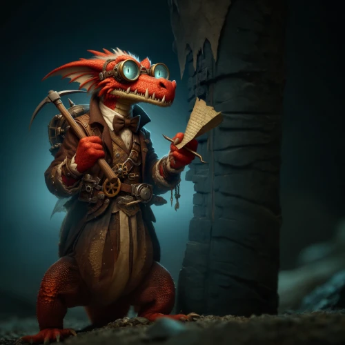 kobold,skylander giants,massively multiplayer online role-playing game,art bard,scandia gnome,painted dragon,crab violinist,draconic,dragon li,puppeteer,bard,dragon slayer,collected game assets,3d fantasy,courier,aesulapian staff,wyrm,dragon,fantasy warrior,adventurer