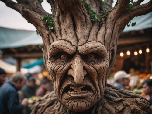 groot,tree man,tree face,wood elf,chainsaw carving,creepy tree,wooden man,wooden mask,groot super hero,wood art,wood carving,wooden figure,made of wood,carved wood,wooden figures,dwarf tree,gnarled,tree crown,strange tree,wooden mannequin,Photography,General,Cinematic