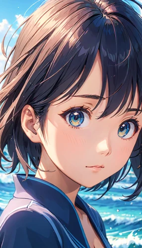 ocean,ocean background,beach background,honolulu,ocean blue,blue sea,at sea,azure,french digital background,sea,hinata,portrait background,summer background,by the sea,sea ocean,sanya,cg artwork,maya,blue water,underwater background,Anime,Anime,Realistic