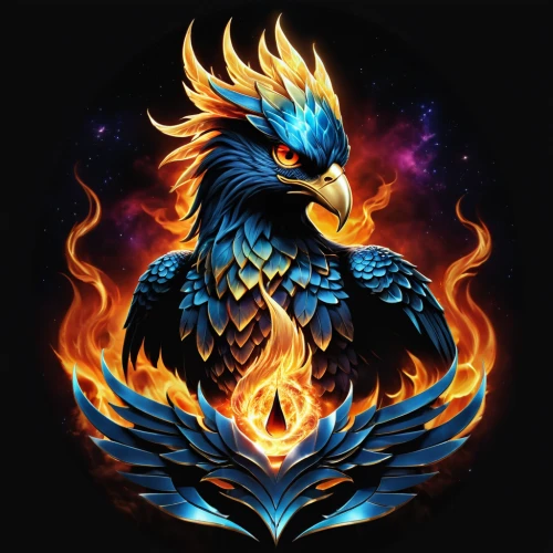 phoenix rooster,gryphon,firebird,garuda,fire background,phoenix,eagle illustration,griffon bruxellois,fire birds,eagle,flame spirit,fire logo,imperial eagle,mongolian eagle,eagle vector,fawkes,griffin,dragon fire,blue and gold macaw,firebirds,Photography,General,Realistic