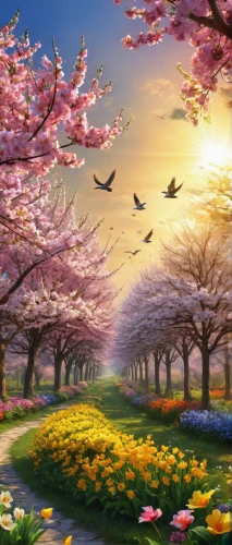 spring background,springtime background,spring leaf background,cherry trees,japanese sakura background,landscape background,flowering trees,flower background,blooming trees,spring blossoms,spring blossom,splendor of flowers,spring nature,spring morning,sakura trees,colors of spring,cherry blossom tree,spring greeting,easter background,the cherry blossoms