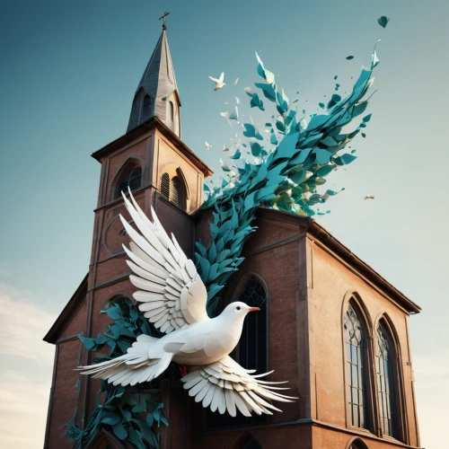 dove of peace,doves of peace,peace dove,doves and pigeons,pigeons and doves,holy spirit,church faith,doves,photo manipulation,weathervane design,holy spirit hospital,pentecost,pigeon flight,church religion,image manipulation,pigeon flying,the angel with the cross,bird kingdom,fredric church,carrier pigeon,Photography,Artistic Photography,Artistic Photography 05