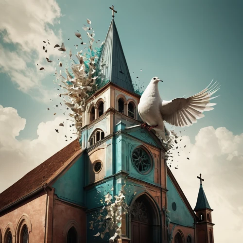 doves of peace,doves and pigeons,church faith,dove of peace,pigeons and doves,church religion,holy spirit,church painting,photo manipulation,bird kingdom,doves,black church,peace dove,churches,pigeon flight,photomanipulation,fredric church,image manipulation,bird bird kingdom,pigeon flying,Photography,Artistic Photography,Artistic Photography 05