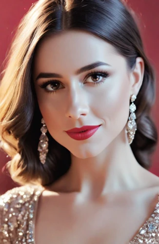 social,miss circassian,romantic look,hollywood actress,elegant,earrings,jordanian,jeweled,bridal jewelry,beautiful woman,beautiful young woman,vintage makeup,birce akalay,princess sofia,arab,turkish,elvan,attractive woman,doll's facial features,actress