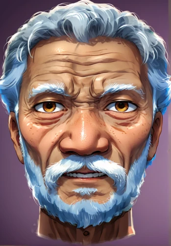 poseidon god face,elderly man,old man,white beard,old person,old human,the emperor's mustache,pensioner,scandia gnome,custom portrait,grandpa,elderly person,old age,grandfather,facial hair,father frost,garp fish,the old man,portrait background,older person,Illustration,Japanese style,Japanese Style 02