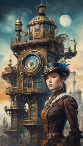 steampunk,clockmaker,steampunk gears,clockwork,watchmaker,grandfather clock,sci fiction illustration,fantasy art,time spiral,fantasy picture,chronometer,music box,clock face,panopticon,astronomical clock,fantasy portrait,clocks,ladies pocket watch,time traveler,game illustration,Photography,Artistic Photography,Artistic Photography 05