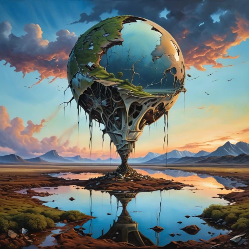 the world,other world,planet eart,globe,parallel worlds,terrestrial globe,the earth,mother earth,floating island,fantasy world,little planet,yard globe,earth,surrealism,planet earth,world digital painting,terraforming,world,continents,alien planet