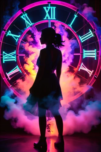 time traveler,clock face,time spiral,clockmaker,out of time,clock,dance silhouette,flow of time,silhouette dancer,the eleventh hour,clocks,time travel,time machine,time pointing,valentine clock,clockwork,time display,neon body painting,new year clock,tiktok icon