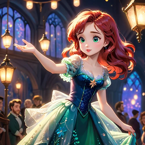 princess anna,merida,ariel,cinderella,princess sofia,elsa,fairy tale character,disney character,tiana,ball gown,disney rose,cg artwork,vanessa (butterfly),a girl in a dress,rosa 'the fairy,the snow queen,little mermaid,fairy queen,celtic woman,cute cartoon character,Anime,Anime,Cartoon