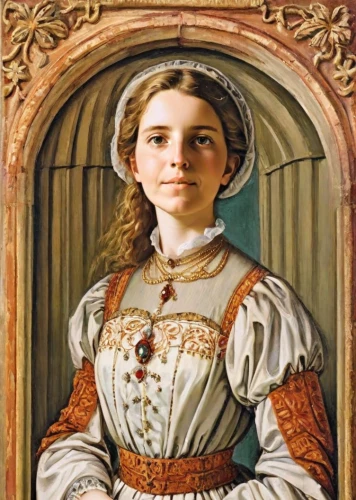 portrait of a girl,portrait of christi,joan of arc,portrait of a woman,vintage female portrait,young woman,young girl,young lady,girl in a historic way,girl with bread-and-butter,woman holding pie,isabella grapes,art nouveau frame,cepora judith,female portrait,girl portrait,almudena,iulia hasdeu castle,child portrait,isabel
