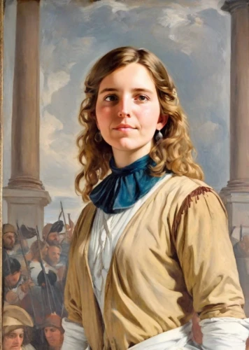 girl in a historic way,portrait of a girl,young woman,young girl,girl scouts of the usa,angel moroni,the girl's face,portrait of a woman,young lady,portrait of christi,portrait background,joan of arc,woman holding pie,artist portrait,vintage female portrait,elizabeth nesbit,female nurse,isabel,general lee,girl with bread-and-butter