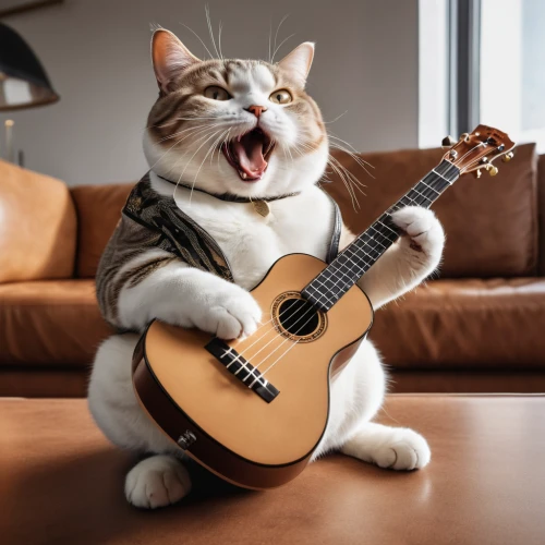 playing the guitar,guitar,classical guitar,acoustic guitar,jazz guitarist,ukulele,serenade,acoustic-electric guitar,guitar player,cavaquinho,concert guitar,musician,guitarist,guitar accessory,banjo,musical rodent,sock and buskin,funny cat,to sing,guitor,Photography,General,Realistic