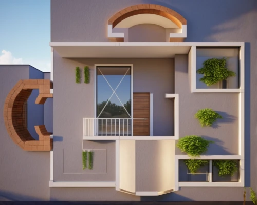 block balcony,sky apartment,cubic house,an apartment,balconies,3d rendering,miniature house,balcony garden,apartment building,modern architecture,apartments,hanging houses,apartment house,cube stilt houses,window frames,window with shutters,modern house,eco-construction,apartment block,small house,Photography,General,Realistic