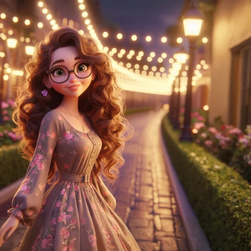 rapunzel,romantic look,tangled,a girl in a dress,vintage girl,fashionable girl,beautiful girl with flowers,agnes,princess sofia,cinderella,disney character,summer evening,princess anna,enchanting,tiana,fairytale,fantasy girl,girl in flowers,cute cartoon character,enchanted