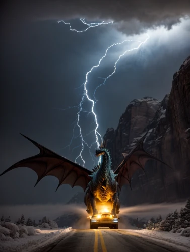 fantasy picture,charizard,heroic fantasy,fire breathing dragon,black dragon,dragon of earth,god of thunder,fantasy art,seat dragon,dragon fire,draconic,digital compositing,dragon,dragons,photo manipulation,photomanipulation,sci fiction illustration,skyrim,the storm of the invasion,photoshop manipulation