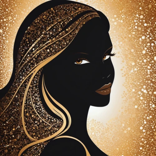 gold foil mermaid,gold foil art,woman silhouette,art deco woman,golden mask,queen of the night,gold filigree,silhouette art,gold foil,mary-gold,women silhouettes,golden weddings,golden crown,radha,african woman,gold leaf,gold mask,horoscope libra,mermaid silhouette,gold paint strokes,Illustration,Black and White,Black and White 31