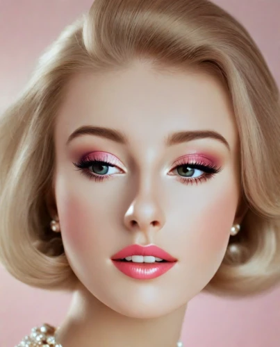 vintage makeup,realdoll,women's cosmetics,doll's facial features,pink beauty,barbie doll,pink magnolia,eyes makeup,airbrushed,barbie,natural cosmetic,retouching,romantic look,beauty face skin,marilyn monroe,dahlia pink,cosmetic products,make-up,cosmetic brush,makeup