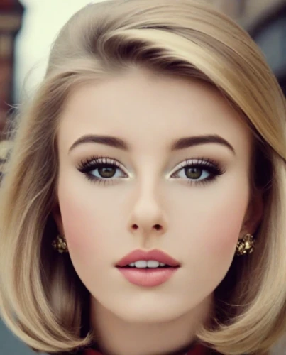 vintage makeup,doll's facial features,realdoll,beautiful young woman,beautiful face,eyes makeup,blonde woman,pretty young woman,barbie doll,beautiful model,airbrushed,beautiful woman,lycia,retouching,short blond hair,model beauty,makeup,blonde girl,female beauty,beauty face skin