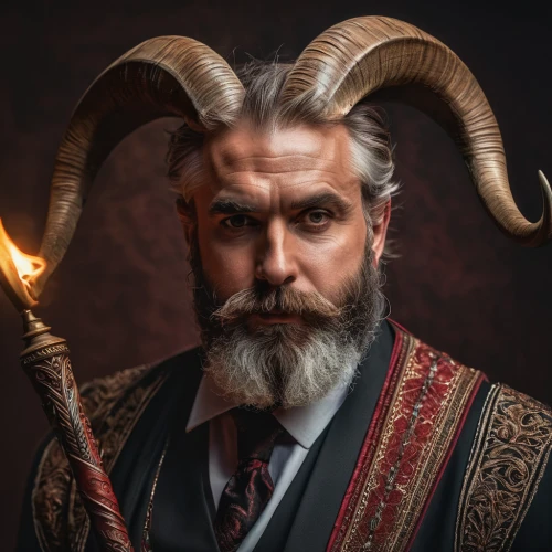 krampus,lokportrait,fantasy portrait,man portraits,devil,viking,odin,biblical narrative characters,horns,male elf,lucifer,the zodiac sign taurus,minotaur,cosplay image,capricorn,pagan,mouflon,zodiac sign leo,satan,horned,Photography,General,Fantasy