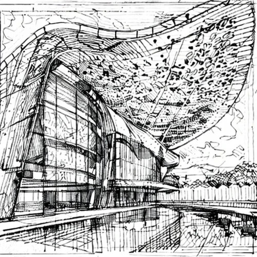 futuristic architecture,glass facade,planetarium,sky space concept,futuristic art museum,glass building,wireframe,wireframe graphics,architect plan,archidaily,glass facades,panoramical,kirrarchitecture,structural glass,solar cell base,musical dome,line drawing,school design,architect,ball point,Design Sketch,Design Sketch,Hand-drawn Line Art