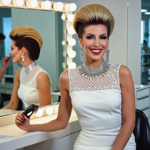 bouffant,annemone,gena rolands-hollywood,miss universe,pompadour,updo,hairdressing,quiff,television presenter,glamorous,beauty salon,hairdressers,glamour,loukamades,hairdresser,hairstylist,artificial hair integrations,pretty woman,makeup mirror,glamour girl,Photography,General,Realistic
