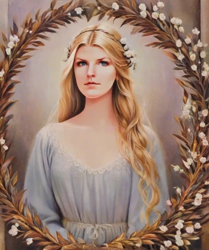 jessamine,celtic woman,elsa,white rose snow queen,rapunzel,celtic queen,trisha yearwood,golden wreath,the snow queen,portrait of christi,fantasy portrait,mary-gold,girl in a wreath,fairy queen,rose wreath,laurel wreath,balalaika,star mother,mary 1,eufiliya