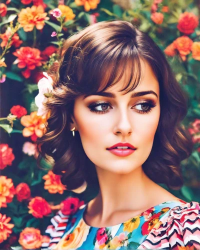 beautiful girl with flowers,floral background,girl in flowers,colorful floral,vintage floral,floral,flowers png,retro flowers,flower background,portrait background,retro woman,iranian,vintage flowers,romantic look,flowery,birce akalay,yellow rose background,persian,vintage woman,audrey