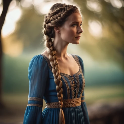 celtic queen,braid,elsa,winterblueher,girl in a historic way,rapunzel,braids,queen anne,game of thrones,girl in a long dress,tudor,woman of straw,a girl in a dress,cinderella,a princess,a charming woman,blue dress,enchanting,laurel wreath,eufiliya,Photography,General,Cinematic