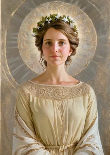 jane austen,flower crown of christ,the prophet mary,portrait of christi,the angel with the veronica veil,princess leia,marguerite,cepora judith,bouguereau,girl in a wreath,angel moroni,mary 1,mary-gold,milkmaid,jessamine,marguerite daisy,debutante,mother of the bride,portrait of a girl,carmelite order