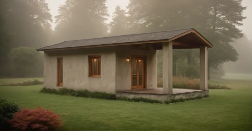 miniature house,small cabin,wooden sauna,wood doghouse,summer house,small house,wooden hut,wooden house,log cabin,garden shed,little house,summer cottage,inverted cottage,cabin,gazebo,outhouse,forest chapel,timber house,house in the forest,morning mist