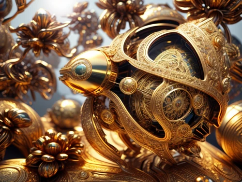 steampunk gears,golden wreath,golden mask,gold flower,gold mask,gold filigree,mandelbulb,gold ornaments,gold paint stroke,golden egg,cinema 4d,gold jewelry,golden crown,gold wall,gold rings,gilding,gold crown,foil and gold,gold lacquer,abstract gold embossed
