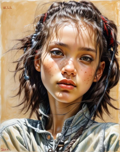 girl portrait,young girl,girl with cloth,portrait of a girl,oil painting,oil painting on canvas,child portrait,little girl in wind,mystical portrait of a girl,girl in cloth,world digital painting,girl drawing,girl with bread-and-butter,art painting,oil paint,child girl,vietnamese woman,photo painting,girl sitting,girl in a long