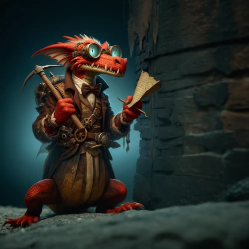 kobold,massively multiplayer online role-playing game,art bard,scandia gnome,skylander giants,goblin,nördlinger ries,the pied piper of hamelin,jester,rotglühender poker,crab violinist,magistrate,grog,bard,pinocchio,wyrm,draconic,collected game assets,puppeteer,3d fantasy