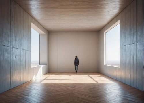 hallway space,daylighting,room divider,empty room,large space,empty interior,walk-in closet,empty hall,the threshold of the house,3d rendering,white room,hallway,mirror house,one-room,recessed,danish room,modern room,corridor,wall,archidaily,Photography,General,Natural
