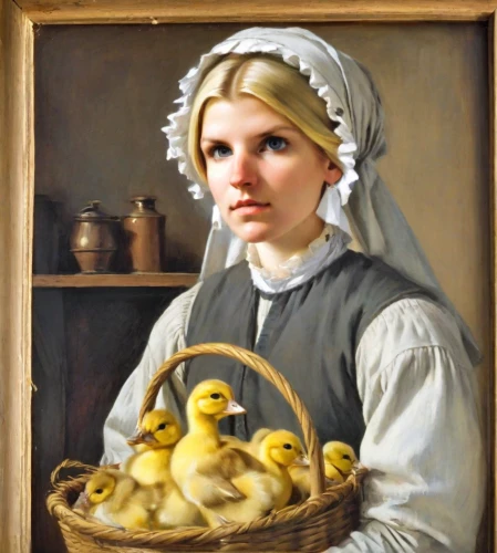 duck females,girl with bread-and-butter,female duck,ducklings,ducky,duckling,gallinacé,child portrait,cayuga duck,young duck duckling,parents and chicks,the duck,ducks,mother with children,bornholmer margeriten,foie gras,aubrietien,the mother and children,bouguereau,fry ducks