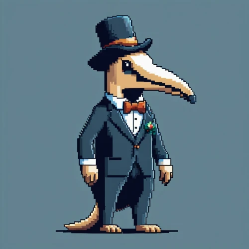 tux,businessman,penguin,anteater,bird png,platypus,gentlemanly,groom,tuxedo,falco peregrinus,glasses penguin,bird pigeon,pixelgrafic,perico,carrier pigeon,businessperson,pigeon,penguin enemy,the beaked,mobster,Unique,Pixel,Pixel 01