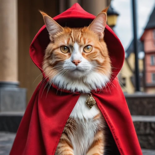 red cat,red tabby,red cape,fawkes,red riding hood,cat european,little red riding hood,town crier,napoleon cat,red coat,red whiskered bulbull,cat image,cat warrior,cat sparrow,wizard,merlin,mayor,halloween cat,dodge warlock,magistrate,Photography,General,Realistic