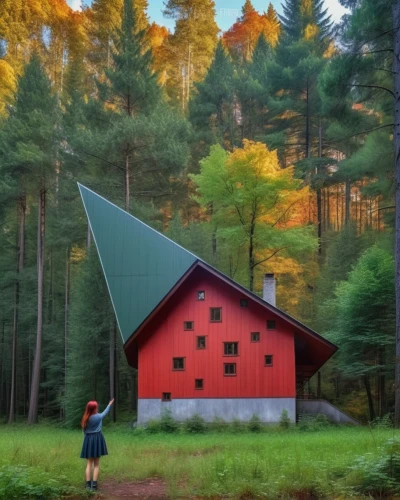 house in the forest,forest chapel,red barn,red roof,quilt barn,gable field,wigwam,wooden hut,timber house,vermont,the cabin in the mountains,farmer in the woods,little house,tree house hotel,small cabin,mountain hut,miniature house,log cabin,tent at woolly hollow,landscape red,Photography,General,Realistic