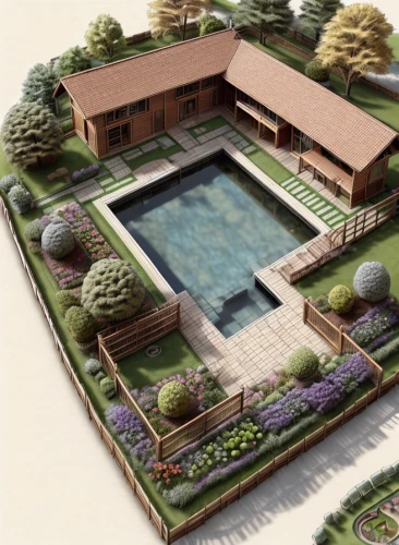 landscape design sydney,landscape designers sydney,3d rendering,garden design sydney,pool house,garden elevation,landscape plan,landscaping,artificial grass,dug-out pool,outdoor pool,garden pond,garden buildings,mid century house,grass roof,swimming pool,house drawing,3d rendered,home landscape,build by mirza golam pir