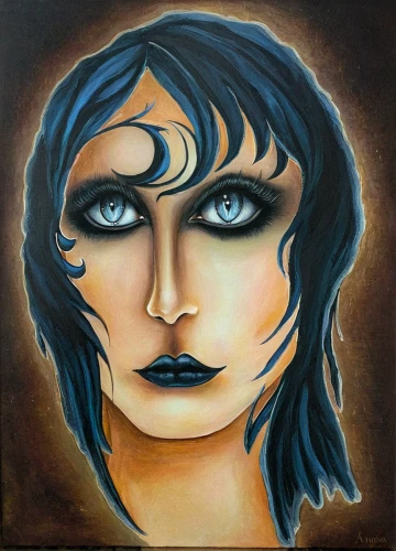 art deco woman,painted lady,cleopatra,gothic portrait,hedwig,artemisia,woman's face,oil on canvas,woman face,oil painting on canvas,girl with a pearl earring,zodiac sign gemini,head woman,woman portrait,oil painting,zodiac sign libra,portrait of christi,fantasy portrait,oil paint,portrait of a girl,Illustration,Abstract Fantasy,Abstract Fantasy 14
